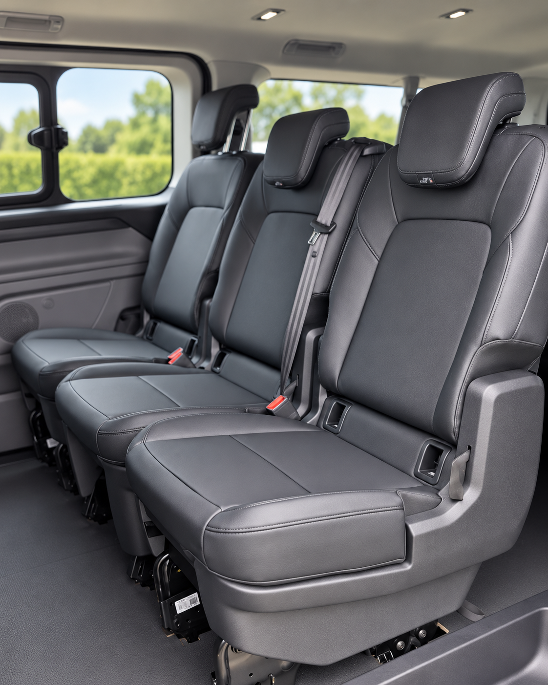 Comfortable seating in our vehicles