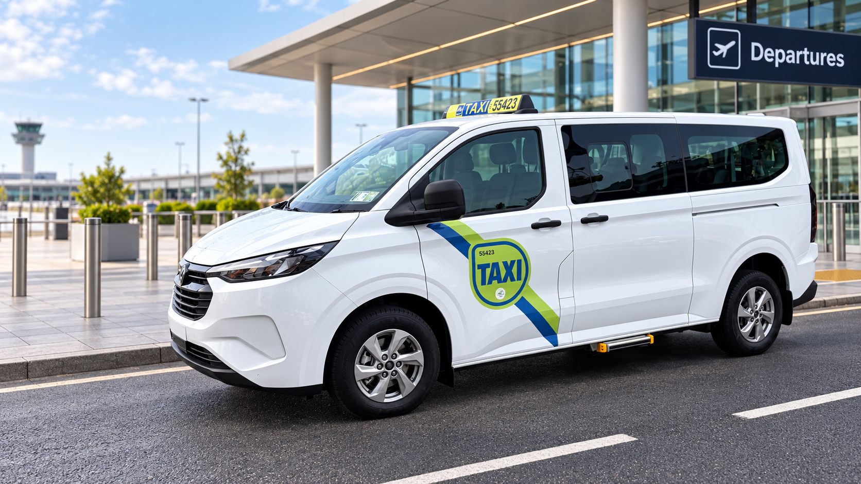 Kilkenny Airport Taxi White Van